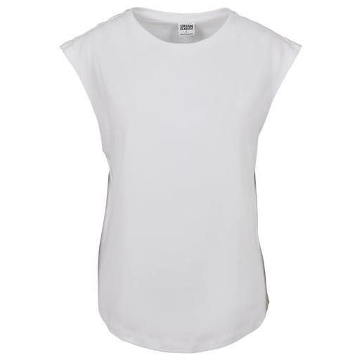 Urban Classics ladies basic shaped tee maglietta, bianco, 5xl donna