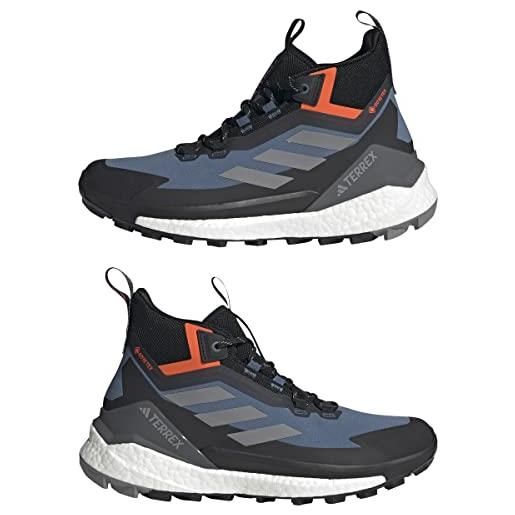 Adidas terrex free hiker 2 gtx, sneaker uomo, noir/bleu, 42 eu