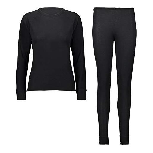 CMP, completo donna (felpa e pantalone), nero, xxs