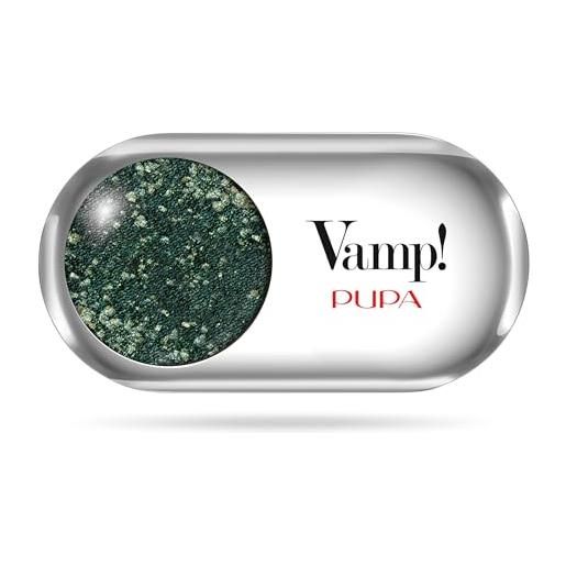 PUPA MILANO pupa ombretto vamp!Gems 304 woodland green - ombretto colore puro, alta pigmentazione, multi-effetto (disponibile in 54 varianti colore e 6 diversi finish)