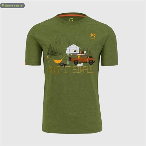 KARPOS trekking abbigliamento uomo magliette karpos genzianella t-shirt cedar green