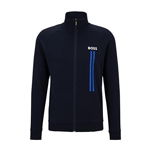 BOSS authentic jacket z, maglia di tuta uomo, dark blue243, m