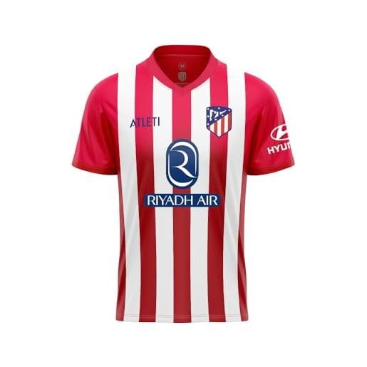 Atletico de madrid atm official home jersey 23-24 canottiera, rosso e bianco, s unisex-adulto