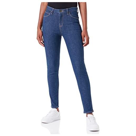 Lee scarlett high jeans, dark hydro, 28 w/31 l donna