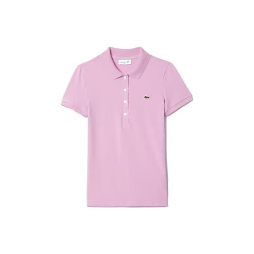 Lacoste df3443 paris polo regular fit, bianco, 46 donna