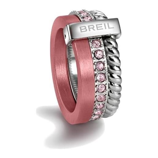 Breil anello Breilogy rosa 12
