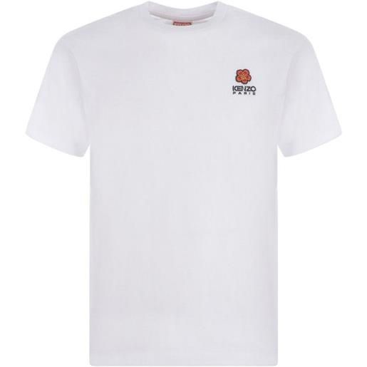 Kenzo t-shirt in cotone con logo a girocollo