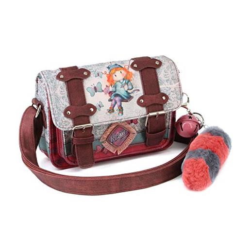 Forever Ninette ninette swing-satchel schultertasche borsa messenger, 20 cm, multicolore (multicolour)