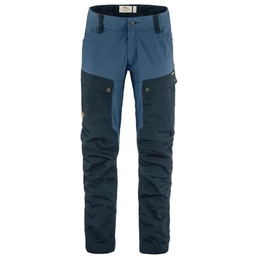 Fjallraven 87176-555-520 keb trousers m pantaloni sportivi uomo dark navy-uncle blue taglia 44/r