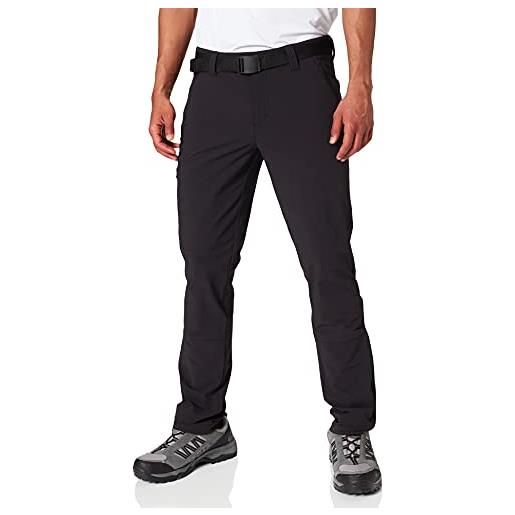 maier sports - pantaloni da uomo naturno slide, uomo, pantaloni da trekking, 132022, nero, 30