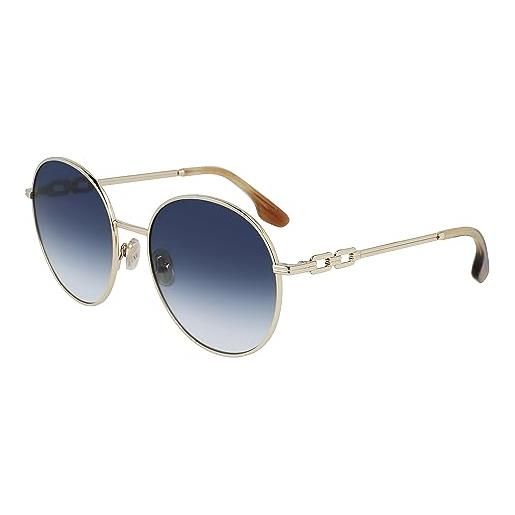 Victoria Beckham vb231s occhiali, 720 gold blue, 58 unisex-adulto