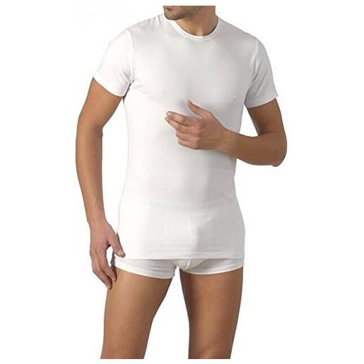 Armata di mare set 2 t-shirt uomo manica corta girocollo cotone elasticizzato (4-m, bianco)