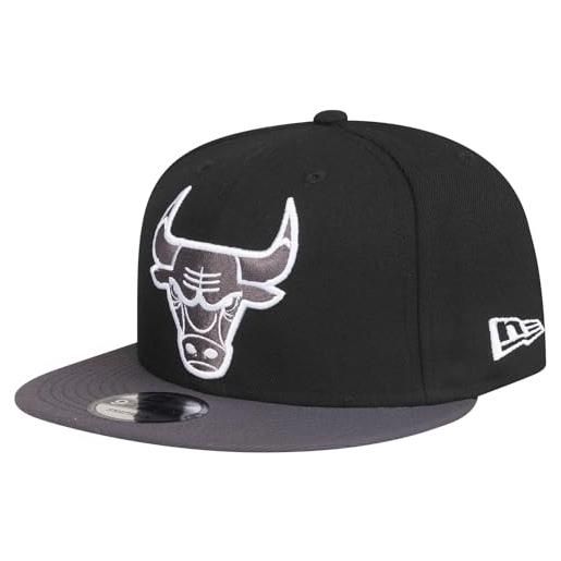New Era 9fifty snapback cap - xl logo chicago bulls nero, nero , taglia unica