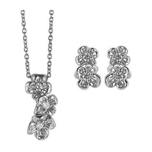 Orphelia donna 925_argento argento rotonda zirconia_cubica parure di gioielli set-6018