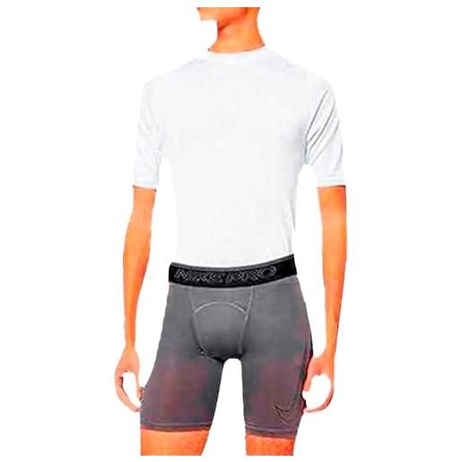 Nike pro, pantaloncini unisex-adulto, gris fer noir, xl