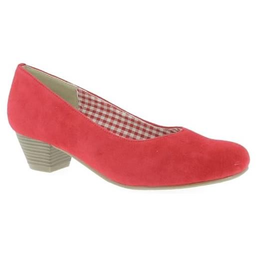 Hirschkogel 3007810, scarpe décolleté donna, rosso rosso 021, 39 eu