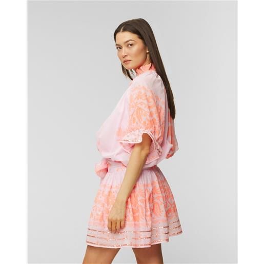 Juliet Dunn abito Juliet Dunn dhaka print blouson dress