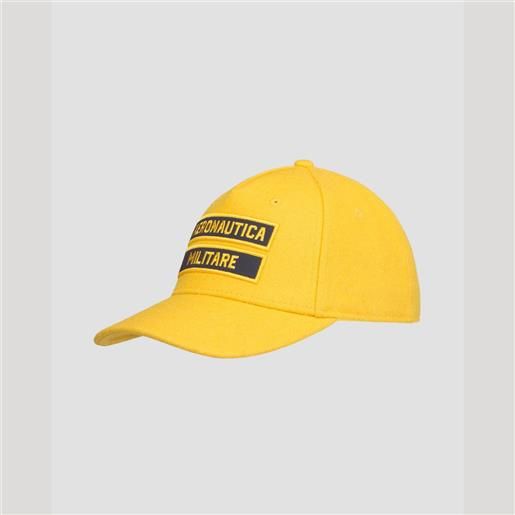 Aeronautica Militare cappellino in lana da uomo Aeronautica Militare giallo