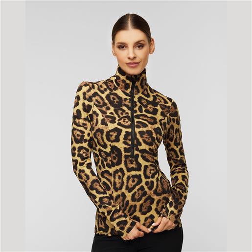 Goldbergh maglione a collo alto leopardato da sci Goldbergh leona