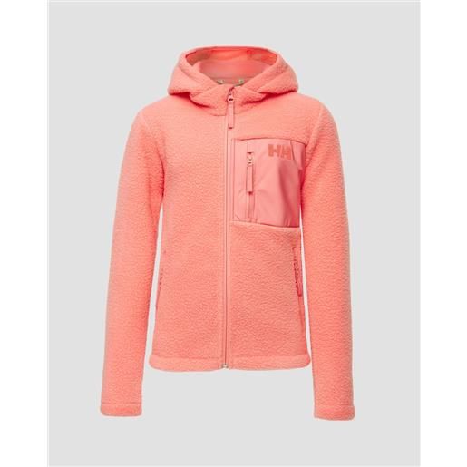 Helly Hansen felpa in pile corallo da bambina Helly Hansen jr champ pile jacket