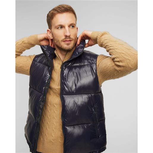 Save the Duck gilet blu scuro con piumino da uomo save the duck ailantus