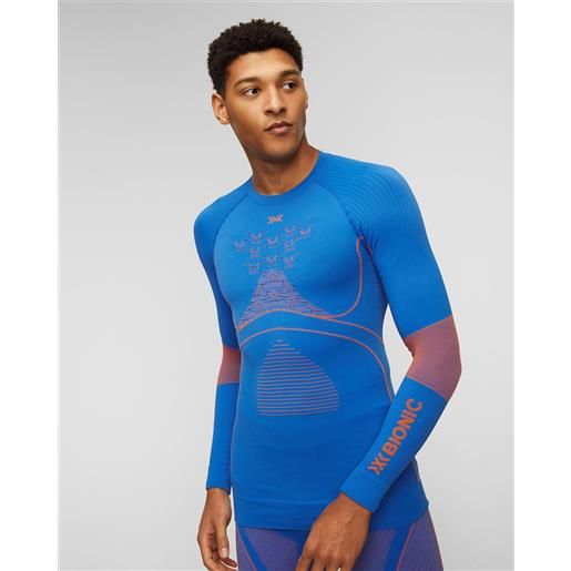 X-Bionic maglietta a maniche lunge termoattiva blu da uomo x-bionic energy accumulator 4.0 lg sl