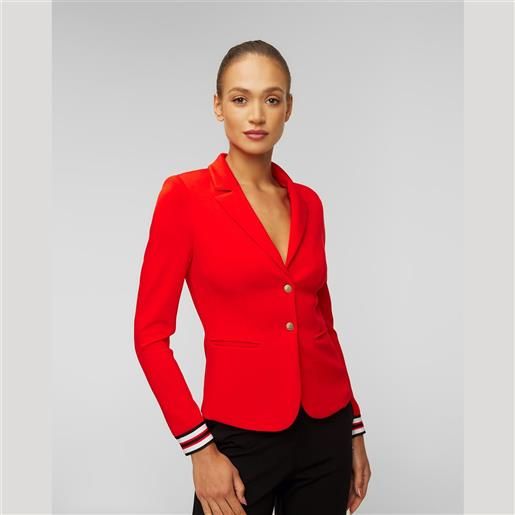 Sportalm blazer rosso con viscosa da donna Sportalm