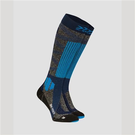 X-Socks calzini grigio-blu da sci x-socks ski rider 4.0