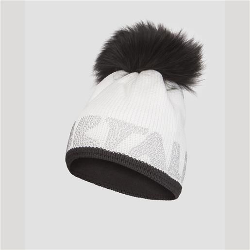 Sportalm berretto invernale bianco da donna Sportalm con pompon in pelliccia