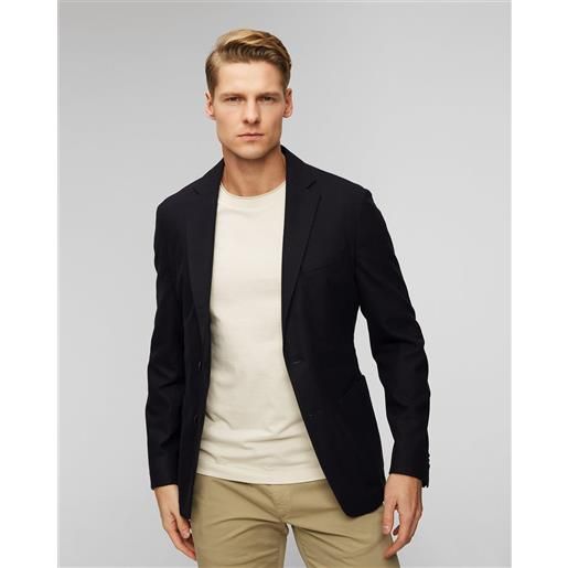 BOSS blazer nero con lana da uomo hugo boss p hanry