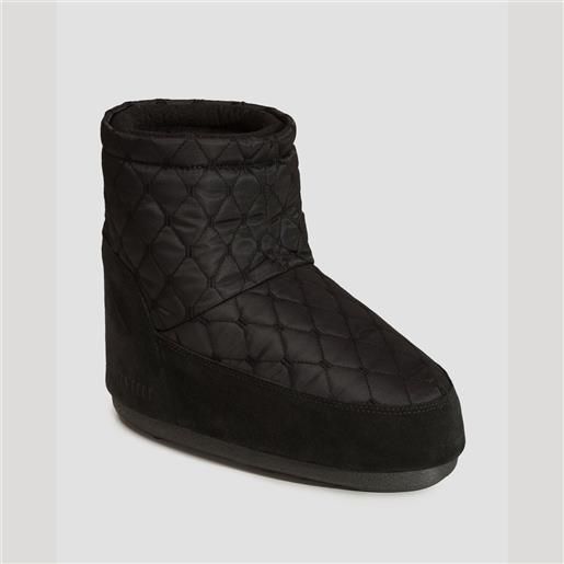 Moon Boot scarpe invernali nere da donna Moon Boot resort icon low nolace quilted