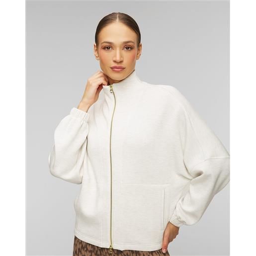 Varley felpa grigia da donna Varley ashbury zip through sweat