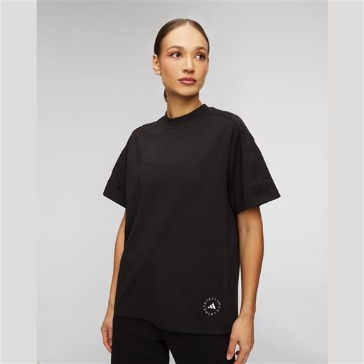 Adidas by Stella McCartney t-shirt nera da donna stella mccartney asmc logo tee