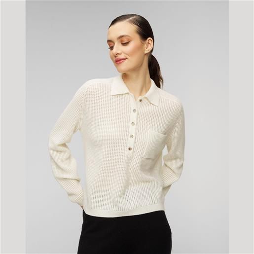 Allude maglione bianco di lana da donna Allude