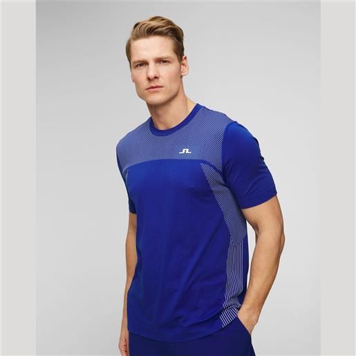 J Lindeberg t-shirt blu da uomo j. Lindeberg kai seamless top