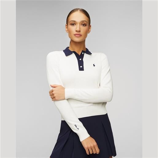 RLX Ralph Lauren maglione bianco da donna ralph lauren rlx golf