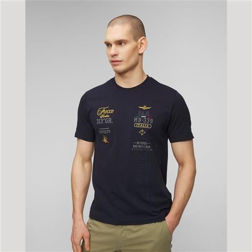 Aeronautica Militare t-shirt blu scuro da uomo Aeronautica Militare