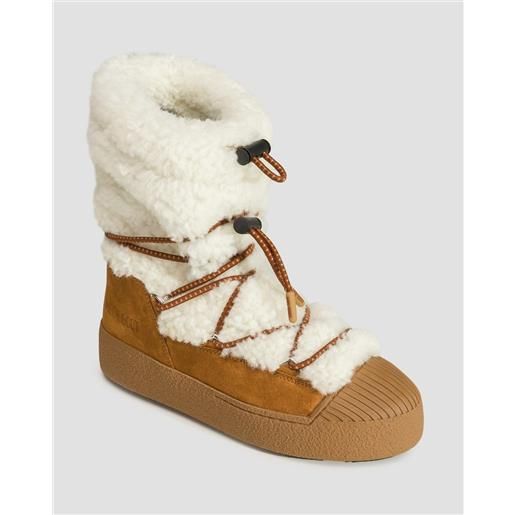 Moon Boot scarpe invernali in pelle da donna Moon Boot resort ltrack polar shearling