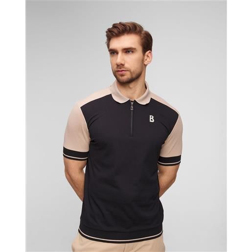 BOGNER polo nera da uomo bogner brunos