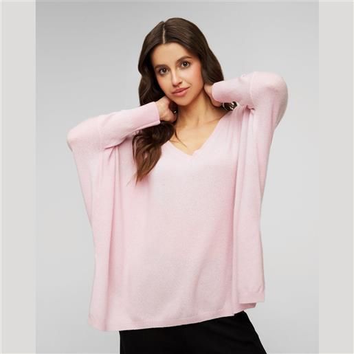 Kujten maglione rosa cipria in cashmere da donna Kujten minie