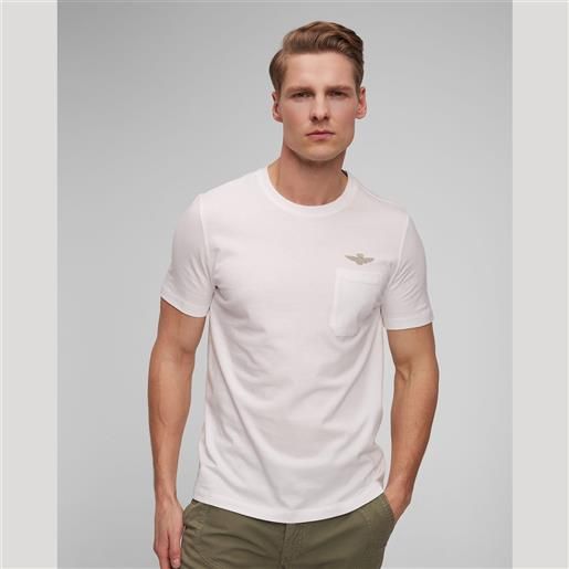 Aeronautica Militare t-shirt bianca da uomo Aeronautica Militare