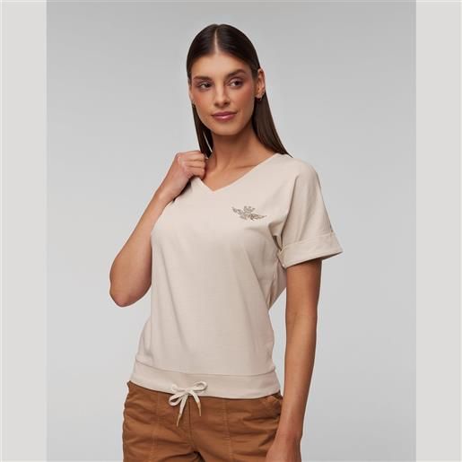 Aeronautica Militare t-shirt beige da donna Aeronautica Militare