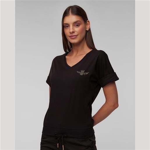 Aeronautica Militare t-shirt nera da donna Aeronautica Militare