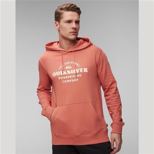 Quiksilver felpa arancione da uomo Quiksilver tradesmith hoodie