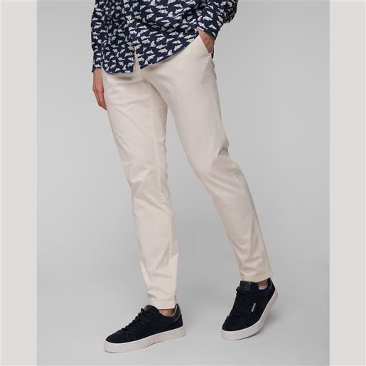 Alberto pantaloni bianchi da uomo Alberto rob-luxury cotton