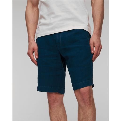 Alberto shorts blu di lino da uomo Alberto house