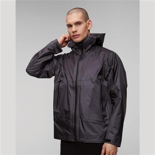 Goldwin giacca grigio scuro con membrana da uomo Goldwin gore-tex 3l aqua tect jacket