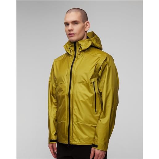 Goldwin giacca gialla con membrana da uomo Goldwin gore-tex 3l aqua tect jacket