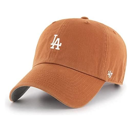 47 '47 los angeles dodgers base runner clean up dad hat baseball cap - arancione bruciato, burnt orange, taglia unica