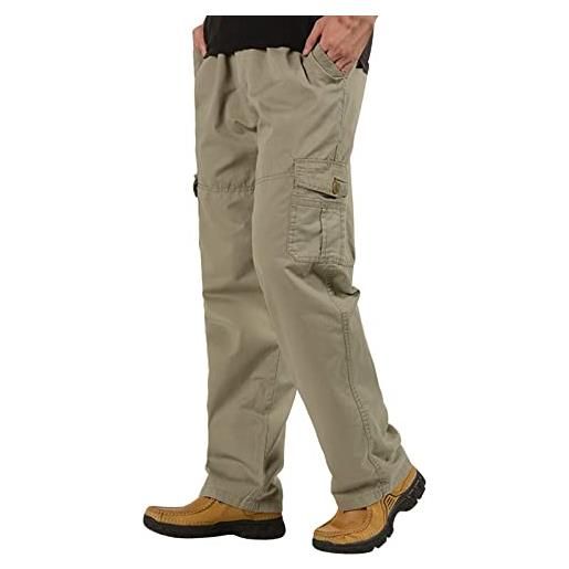 Generico da uomo pantaloni trekking pantaloni da lavoro uomo pantaloni cargo - elasticizzati in vita high street tessuto confortevole uomo pantaloni